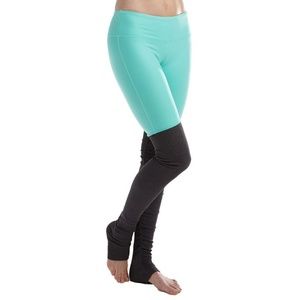 Alo Yoga Teal Goddess ribbed leggings NWOT